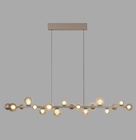 Lampa wisząca z płynną regulacją wysokości PURE E-POPUP 180cm BRĄZOWA (2558-97) - Paul Neuhaus