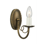 Kinkiet Minster (MN1-BLK-GOLD) - Elstead Lighting