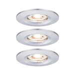 Oprawa wbudowana Nova mini Coin okrągła IP44 LED 3x4W 310lm Chrom/Aluminium (PL94303) - PAULMANN