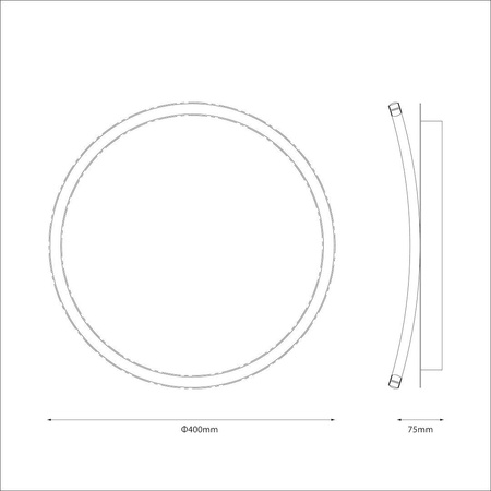 Lampa sufitowa CALI round 30W LED (ML1846) - Milagro