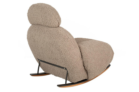 Fotel bujany PLUSH TEDDY ciemny beżowy (KH0101009574) - King Home