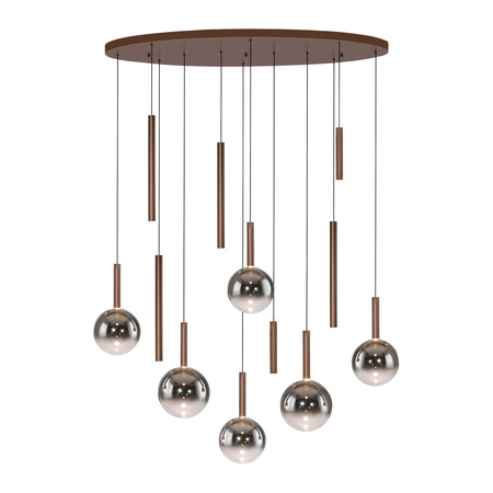 BOWL LAMPA WISZĄCA BRĄZOWA (2288-23) - Paul Neuhaus