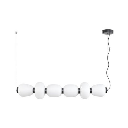 Lampa wisząca BRILLA LED biało-czarna 125 cm (ST-CP241210-6L BLACK WHITE) - Step into Design