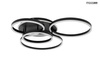 Plafon z pilotem i timerem RINGS 5    czarna (MSE1501100505) - Moosee