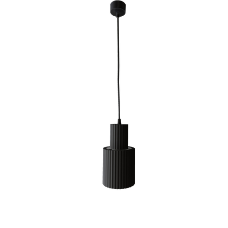 Tokio wisząca 1 Tuba duża Czarna (LP-787/1P L BK) - Light Prestige