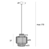 MAXLIGHT P0586 PAPIEROWA LAMPA WISZĄCA LABRIZ