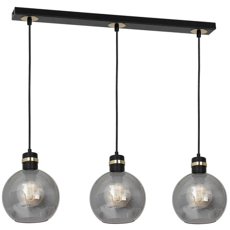 Lampa wisząca OMEGA BLACK / GOLD 3xE27 (MLP6531) - Milagro