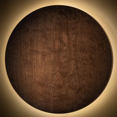 Drewniany kinkiet Ring Timber XXL (11178) - Nowodvorski
