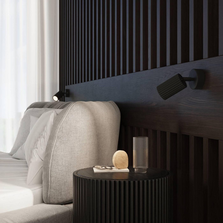 Kinkiet KARBON czarny z włącznikiem (SL.1579) - Sollux Lighting
