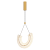 PENDANT LED LIGHT 11W 3000K ALUMINIUM-GLASS GOLD (23030 Zambelis) - Zambelis