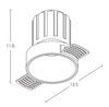 TRIMLESS SPOT LED 15W WHITE (S097 Zambelis) - Zambelis