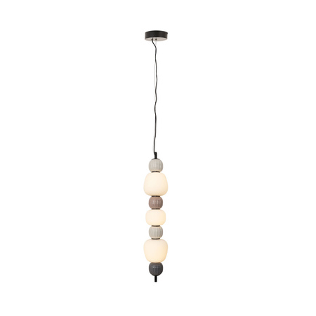 MAXLIGHT P0630 LAMPA WISZACA MODERN 28W, OPAL + DARK GREY+MEDIUM BROWN+LIGHT GREY
