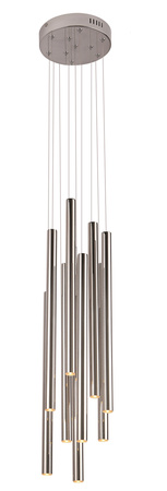 LAMPA WISZĄCA ORGANIC 10x CHROM MAŁA ŚCIEMNIALNA (P0206D) - Maxlight