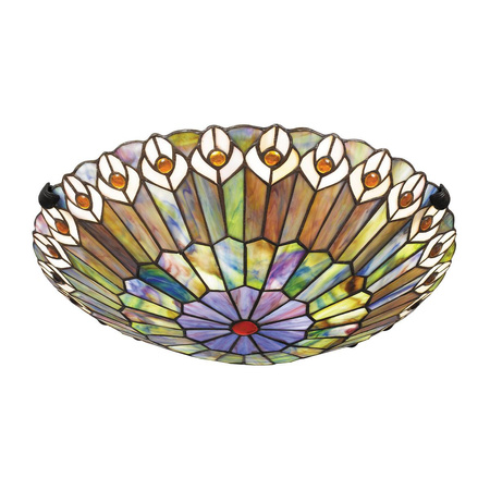 Plafon Watkins - 2 źródła światła - Valiant brąz (QZ-WATKINS-F-VB) - Elstead Lighting