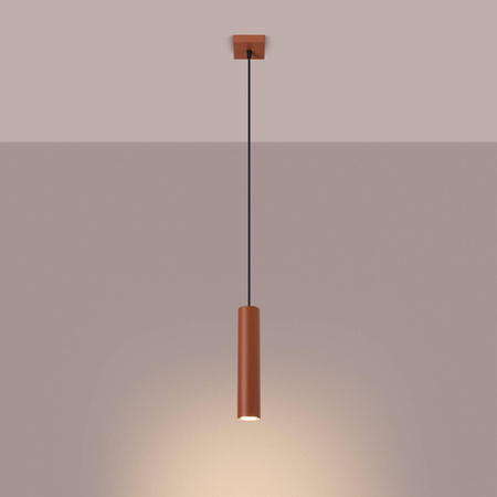 Lampa wisząca LAGOS 1 ochra czerwona (SL.1489) - Sollux Lighting