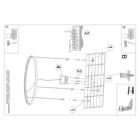 Żyrandol RIO 55 beżowy LED 4000K (TH.354) - Thoro Lighting