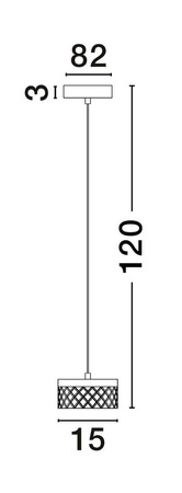 Lampa wisząca wewnętrzna MINEROS (LE44581) - Luces Exclusivas