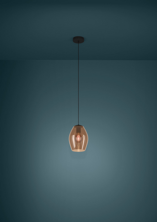 Lampa wisząca ESTANYS 1 czarna (390159) - EGLO