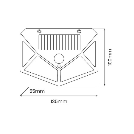 Lampa Solarna Batman 4000K IP44 (EKO0617) - Eko-Light