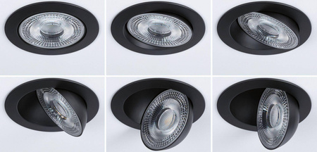Oprawa do wbudowania ANMUS LED DIM 5W 700lm 105mm 2700K-6500K IP20 230V czarny / aluminium (PL92257) - PAULMANN