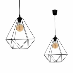 Lampa wisząca BASKET BLACK 1xE27 (MLP7214) - Milagro