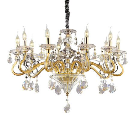 Lampa wisząca NEGRESCO SP10 kol. złoty (087771) Ideal Lux - żyrandol
