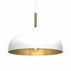Lampa wisząca LINCOLN WHITE/GOLD 1xE27 35cm (MLP8031) - Milagro