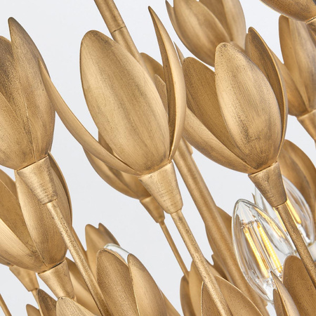 Lampa wisząca Flora - 3 źródła światła - Oksydowane złoto (QN-FLORA3-GD) - Quintiesse