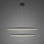 Lampa wisząca Ledowe Okręgi No. 2 Φ100 cm in 3k czarna ściemnialna Altavola Design (LA074/P_100_in_3k_black_dimm) - ALTAVOLA DESIGN