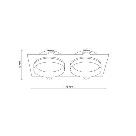 Oprawa wpuszczana JET BLACK EYE 2 (6925) - TK Lighting