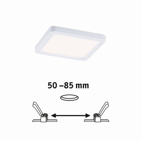 Plafoniera VariFit AREO LED 6.5W 500lm 4000K 118x118mm IP44 230V biały matowy / tworzywo sztuczne (PL93041) - PAULMANN