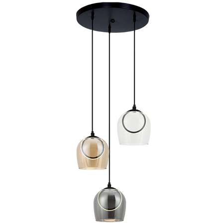 PENDANT LED LIGHT 18W 3000K METAL-GLASS (23081 Zambelis) - Zambelis