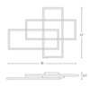 CEILING LIGHT 55W 3000K ALUMINUM&ACRYLIC GOLDEN LEAF DIMMABLE (2022 Zambelis) - Zambelis