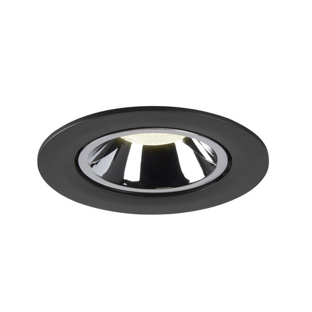 NUMINOS® GIMBLE L, oprawa sufitowa wpuszczana czarna/chromowana, 2700 K 20° (1005977) - SLV