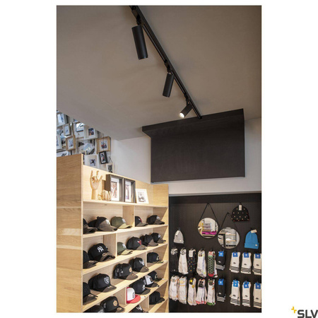 3~ NUMINOS® DALI S, lampa z systemem 3-fazowym, czarna/czarna 3000 K 60° (1004372) - SLV