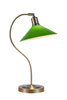 Lampa stołowa bankierka  VELA Antique Brass/Green (108864) Markslojd