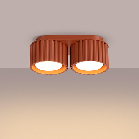 Plafon AURA 2 ochra czerwona Gx53 (SL.1803) - Sollux Lighting