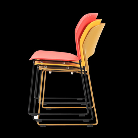 Krzesło TIPICO czerwono czarne (MH-013CH-BR) - Moos Home