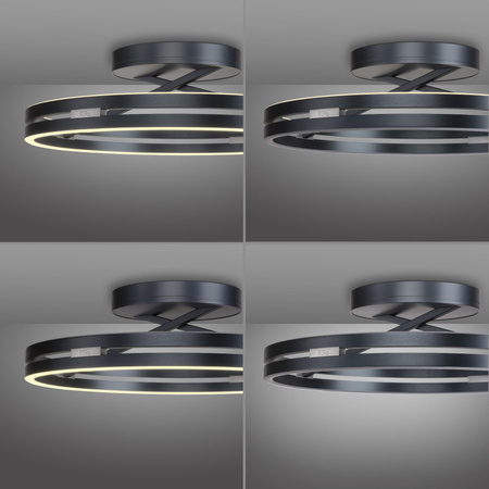 PURE LOOP LAMPA SUFITOWA SZARY (6552-15) - Paul Neuhaus