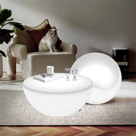 Lampa ogrodowa 16 kolorów pufa APPLE L LED RGBW  56 cm (ES-SF025) - Step into Design
