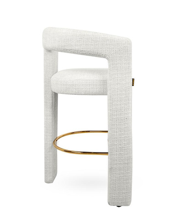 MaMaison krzesło barowe LOGAN białe (MM001501100352) - MaMaison