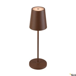 Przenośna lampa VINOLINA TWO 2200/2700/3000 K, TOUCH,  kolor rdzy (1007695) - SLV