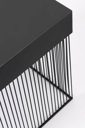 BIZZOTTO stolik kawowy YASLINE 40x40      czarny (0747369) - Bizzotto