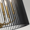 Żyrandol/ Lampa wisząca Linara - 6 źródeł światła (QN-LINARA-6P-BK) - Quintiesse