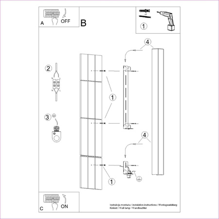 Kinkiet FREYA 120 ochra czerwona (TH.337) - Thoro Lighting