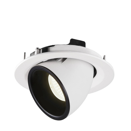 NUMINOS® GIMBLE M, oprawa sufitowa wpuszczana biała/czarna 4000 K 40° (1005969) - SLV