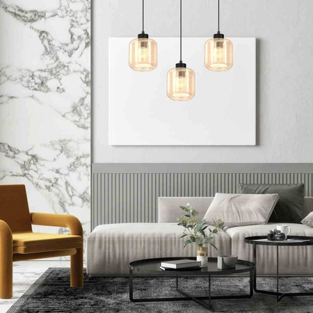 Lampa wisząca SOMBRA AMBER 3xE27 (MLP8371) - Milagro