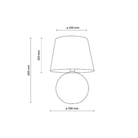 Lampka nocna SANTANA biała Ø 40 cm(16046) - TK Lighting