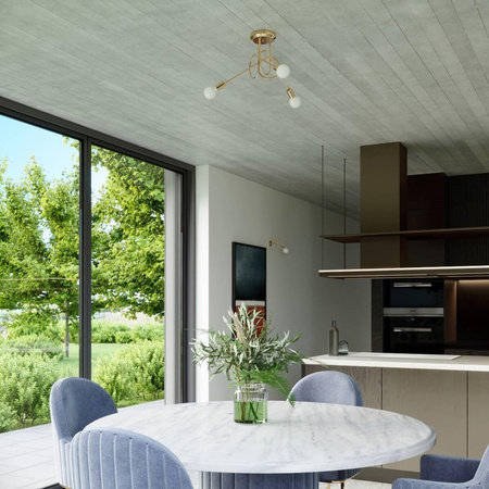 Żyrandol SUPEŁ 3 złoty połysk (SL.1437) - Sollux Lighting