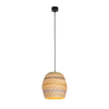 PENDANT LAMP NATURAL BRAIDED WHEAT 1XE27 (22165 Zambelis) - Zambelis
